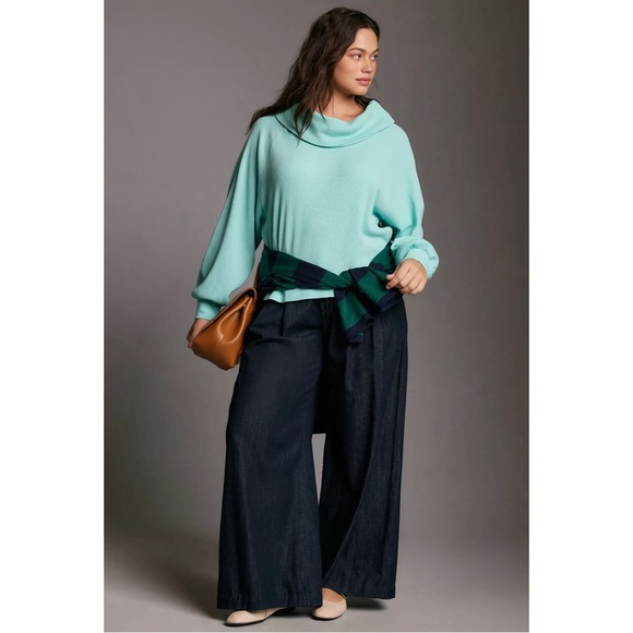 Anthropologie Pilcro Long-Sleeve Slouchy Cowl-Neck Top NWT SZ 1X - Picture 3 of 15